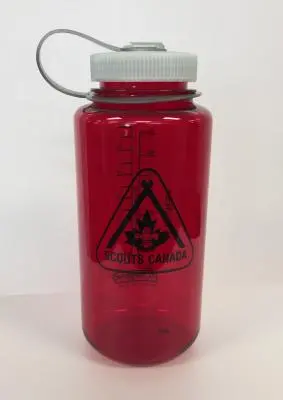 1-Litre Insulated Water Bottle With Scouts Canada Logo – Red 1