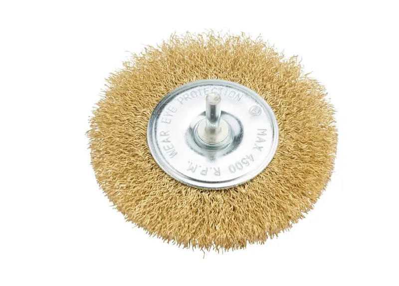 100Mm Round-Shank Wire Wheel Brush – For Angle Grinders 1