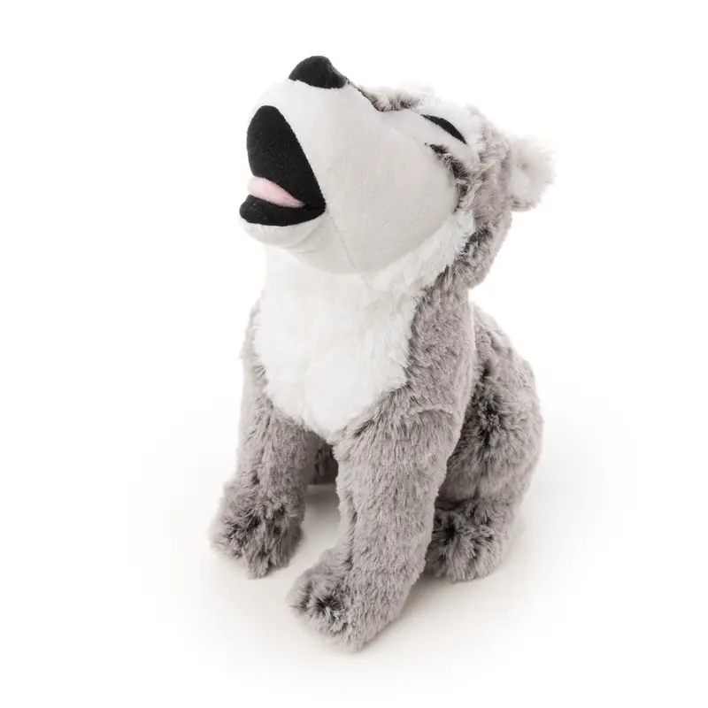 12-Inch Howling Wolf Plush Toy 1