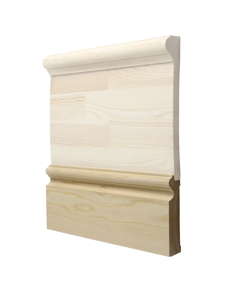 145 × 28 Mm Traditional Base Skirting Board For Three-Part Skirting System 1