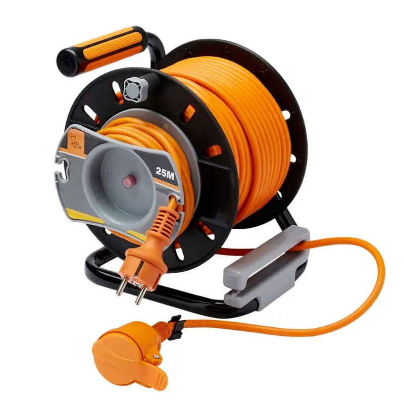 16A Reversible Cable Reel – 1-Gang, 25M, 230V Industrial Winder 1
