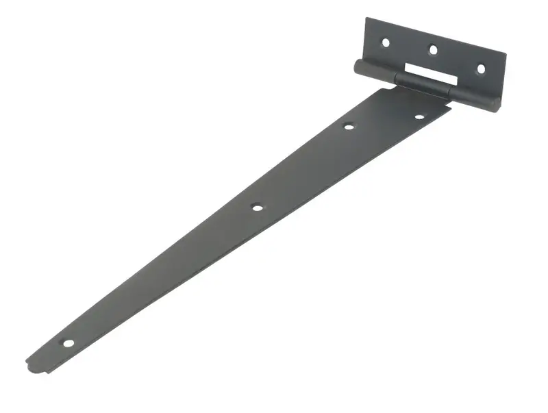 2-Pack Black Powder-Coated Light-Duty Tee Hinges – 305Mm 1