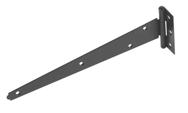 2-Pack Black Powder-Coated Medium-Duty Tee Hinges – 255Mm 1