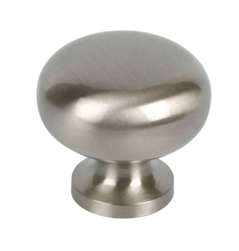 2-Pack Sleek Satin Nickel Round Cabinet Knobs – 30Mm 1