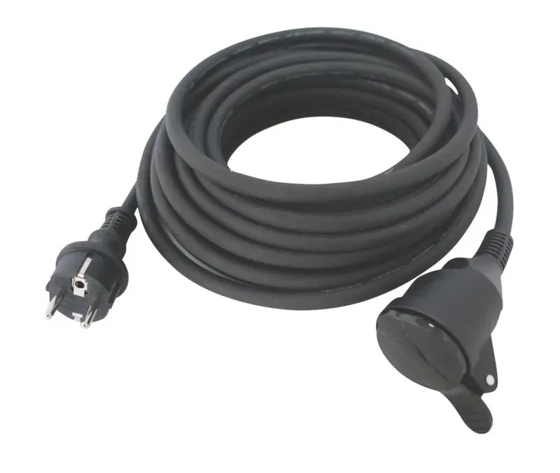 20-Meter Black 16A Unswitched Extension Lead With Valve-Style Reel 1