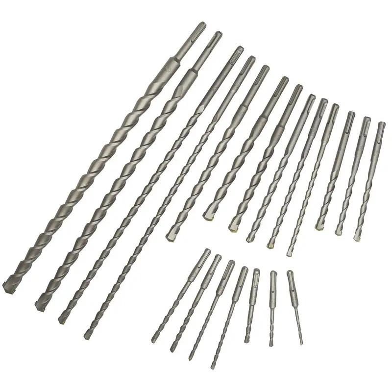 20-Piece Sds Plus Masonry Drill Bit Set – Carbide-Tipped Concrete Bits 1