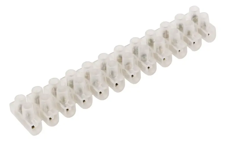3A 12-Way Screw Terminal Strip – 10-Pack Compact Wiring Block Set 1