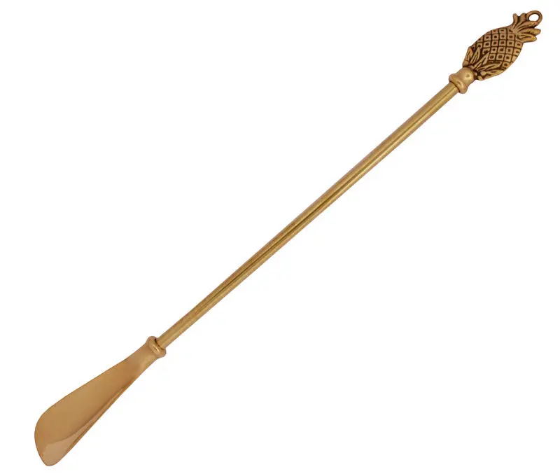 43 Cm Brass Pineapple Shoe Horn 1