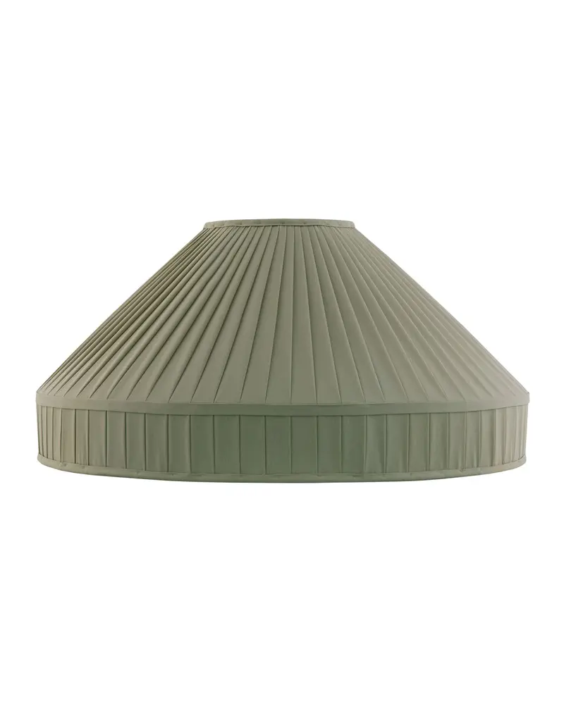 500 Mm Textile Lamp Shade – Ring Fitting In Olive Green 1
