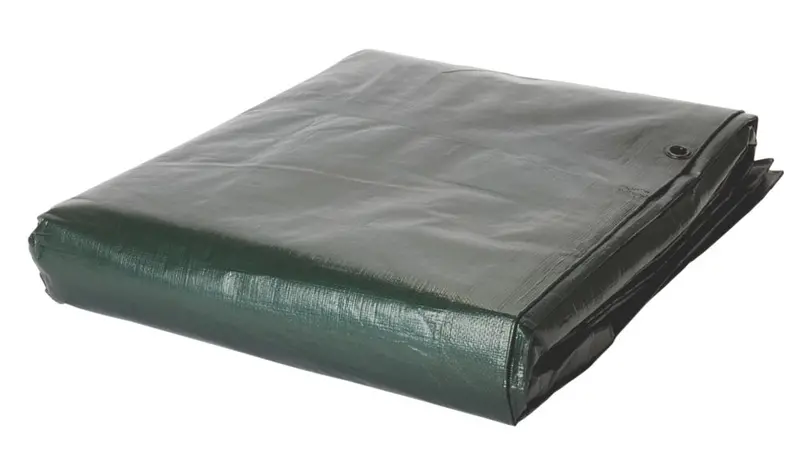 5M × 8M Weather-Resistant Green/Brown Tarpaulin Cover 1