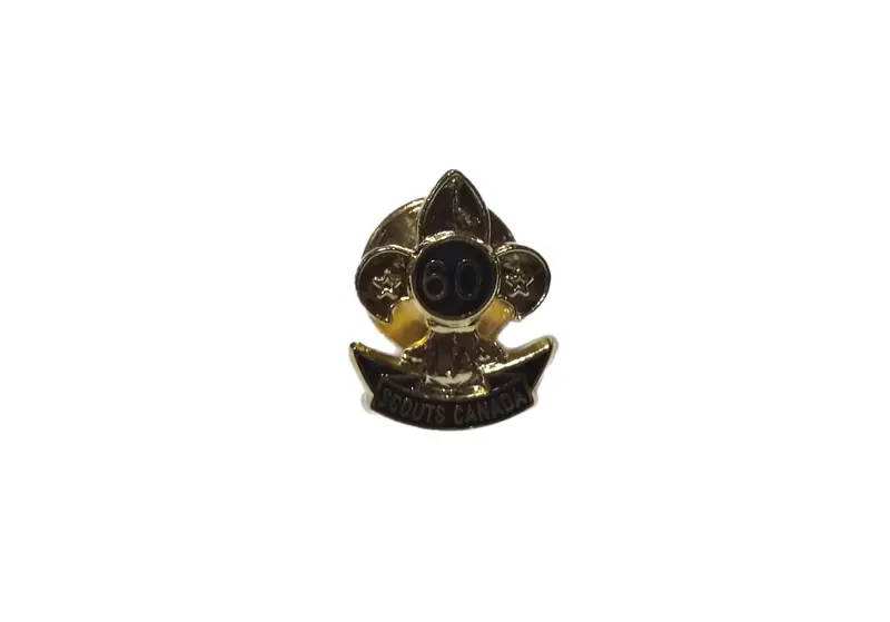 60-Year Service Recognition Pin – Scouts Canada Anniversary 1