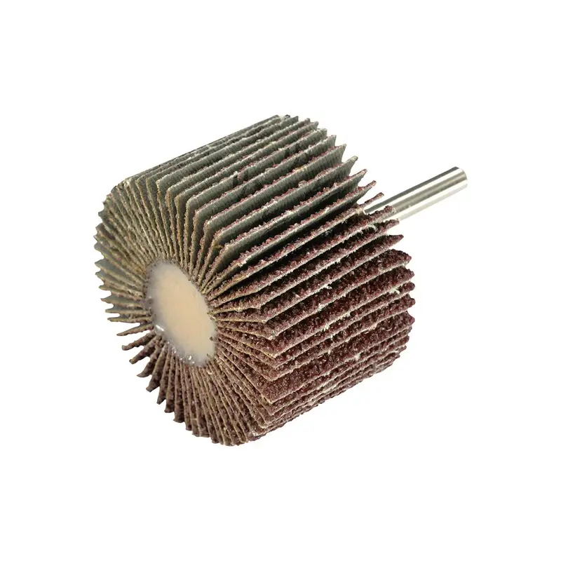 60Mm 40-Grit Round-Shank Flap Wheel For Fast Material Removal 1