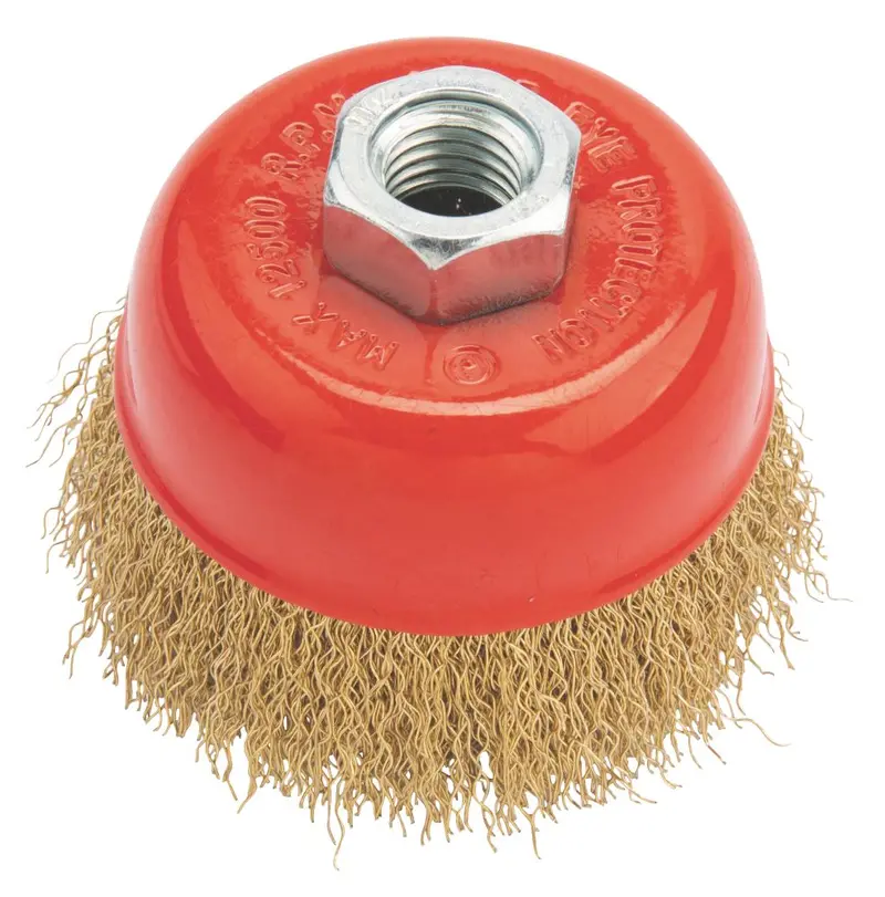 75Mm Crimped Wire Cup Brush For Angle Grinders 1