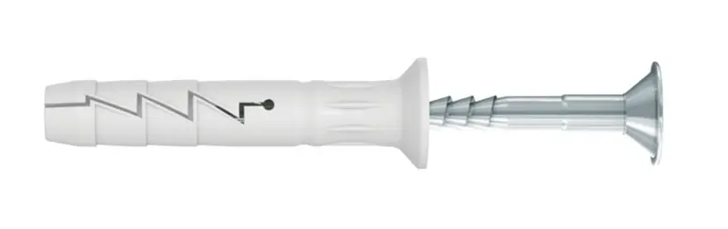 8 Gauge X 80Mm Nylon Hammer-In Fixings – Rawlplug 50-Piece Set 1