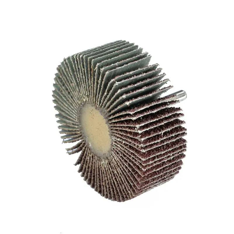 80Mm 40-Grit Round-Shank Flap Wheel For Surface Conditioning 1