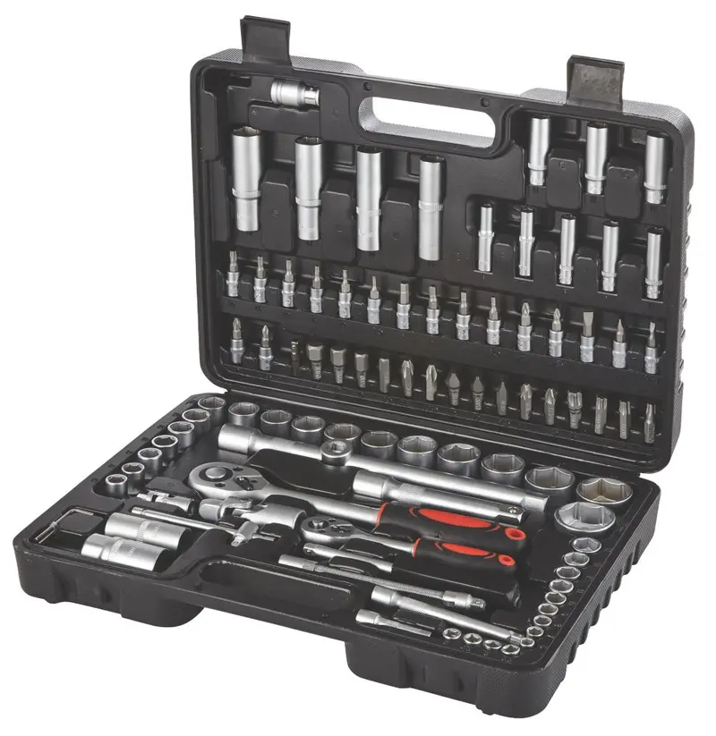 94-Piece Mixed Drive Socket Set – Metric & Imperial, Ratchet & Accessories 1