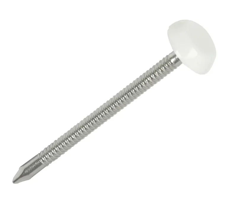 A4 Stainless Steel Upvc Nails (3 × 50 Mm, White Head) – 100-Pack 1
