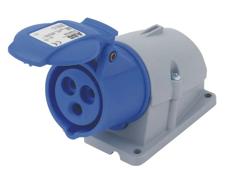 Abb 16A 2-Pole Plus Earth Surface Socket – 250V Compact Wall-Mount Receptacle 1