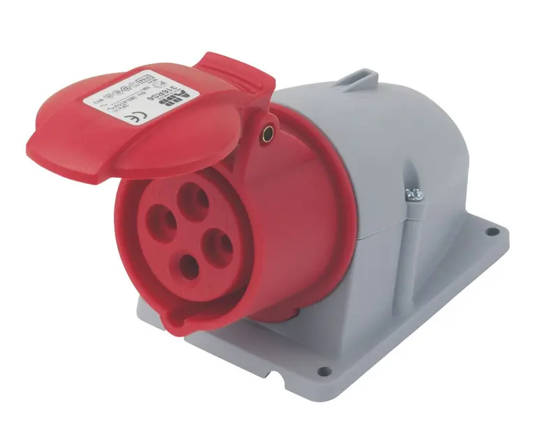 Abb 16A 3-Pole Plus Earth Surface Socket – 415V Rugged Power Outlet 1