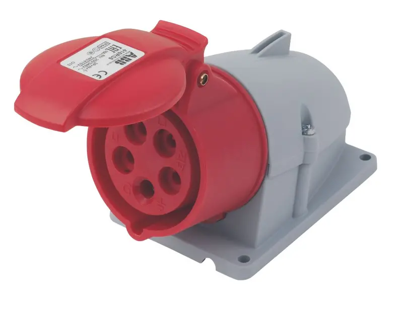 Abb 16A 4-Pole Plus Earth Surface Socket – 415V Compact Industrial Receptacle 1