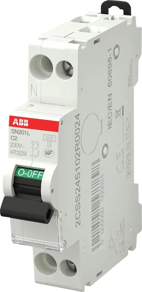 Abb 2A 1+N Type C Mcb – Precision Low-Current Circuit Protection 1