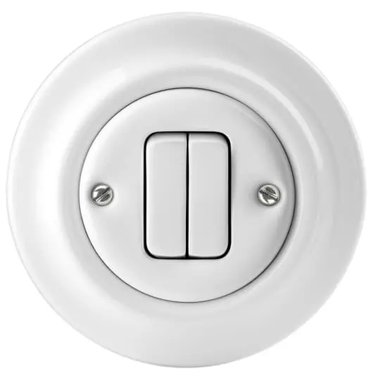 Abb Decento Dimmer Switch – Dual Rocker, White Porcelain 1