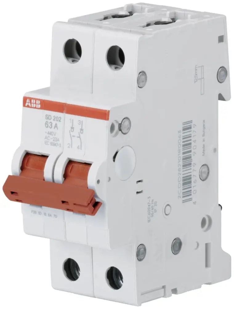 Abb Sd20240 Two-Pole Switch Disconnector – 40A Load Break Rating 1