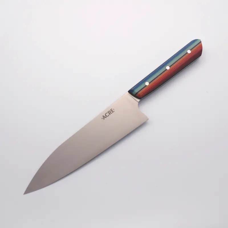 Acre Macrum Rwl-34 Chef’S Knife – 7.25" With Mexican Blanket Pattern Handle 1