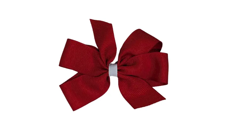 Ahs Red Pinwheel Bow Wrapped In White Fabric 1