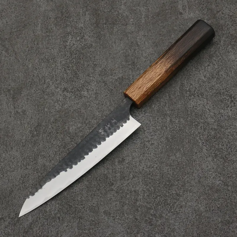 Anryu Blue Super Hammered Kurouchi Petty-Utility – 150Mm With Burnt Oak Handle 1