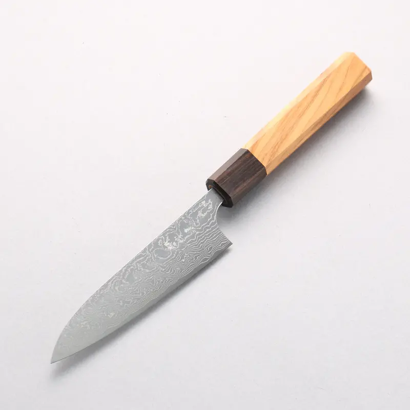 Anryu Vg10 Migaki Damascus Petty Utility Knife – 120Mm With Olive Wood Handle 1