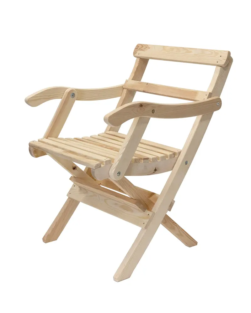 Äppelviken Outdoor Armchair – Natural Pine Finish 1