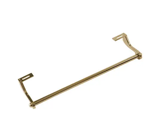 Art Deco Side Towel Rail – Brushed Gold 1