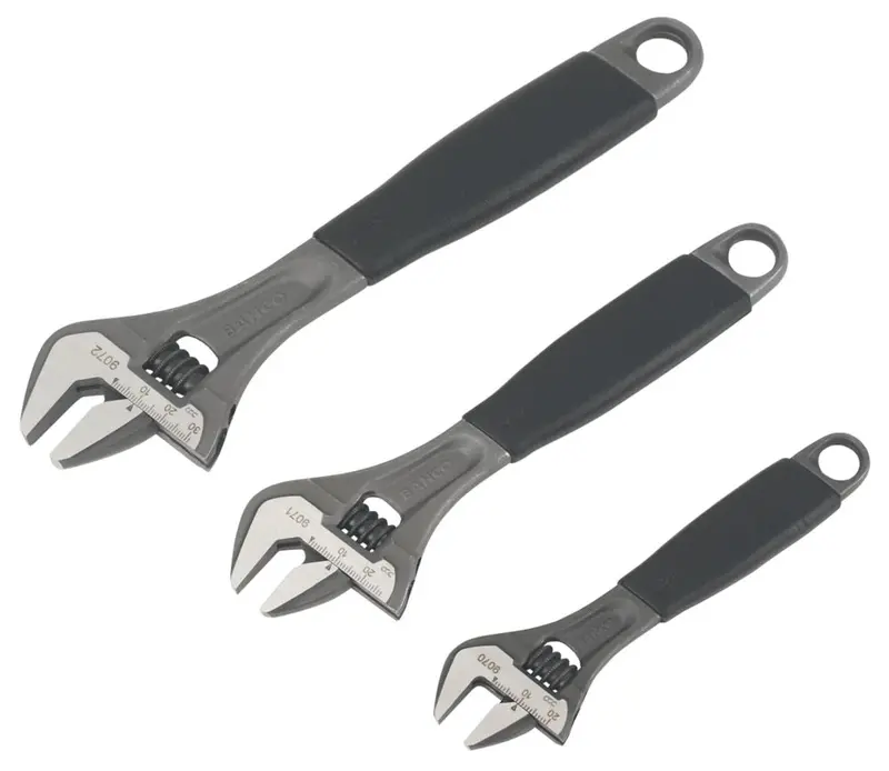 Bahco Adjust 3–90 Adjustable Wrench Set – 3 Sizes 1