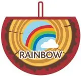 Beaver Scout Crest: Rainbow Theme 1