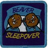 Beaver Scout Crest: Sleepover With Buddies Design 1