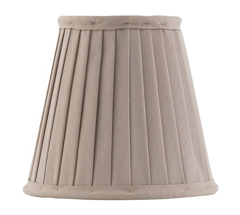 Beige Fabric Lamp Shade – 13 Cm Diameter, Clamp Fitting 1