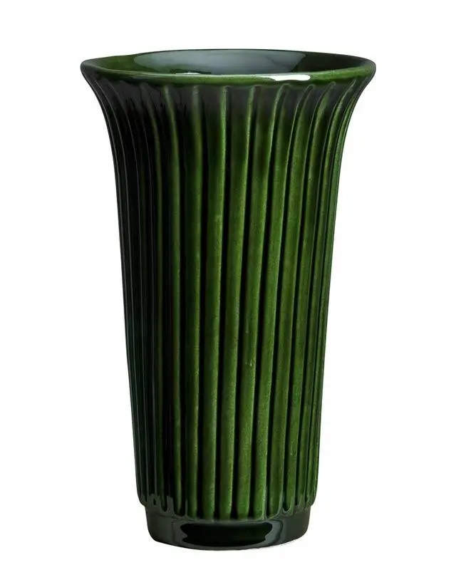 Bergs Potter Vintage 1920S Flower Vase – 12 Cm, Forest Green 1