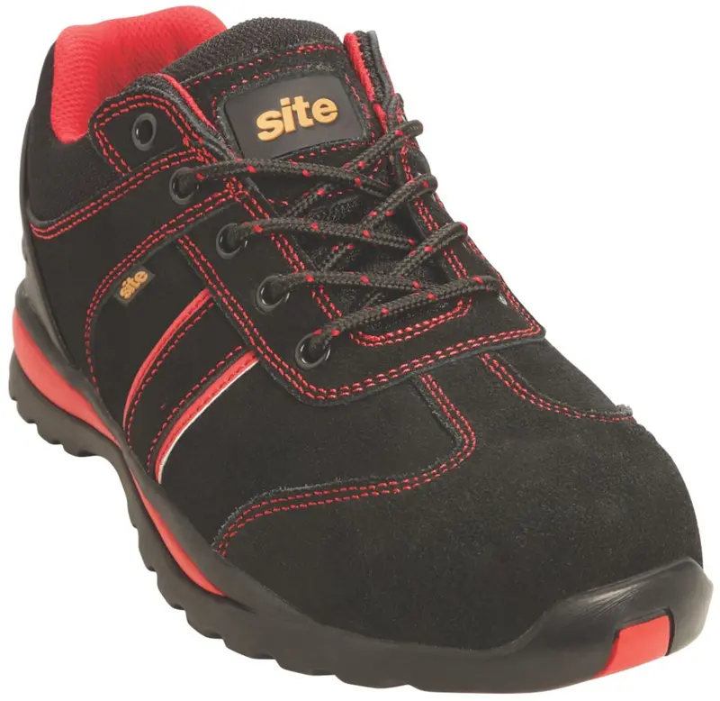 Black-And-Red Site Coltan S1 P Safety Trainers – Size 42 1