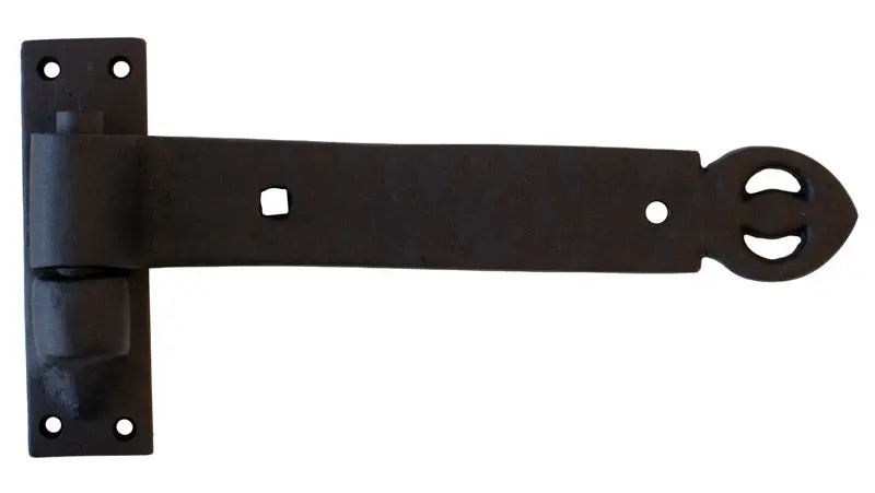 Black Cast Iron Hook-And-Butt Hinge For Ornamental Gates 1