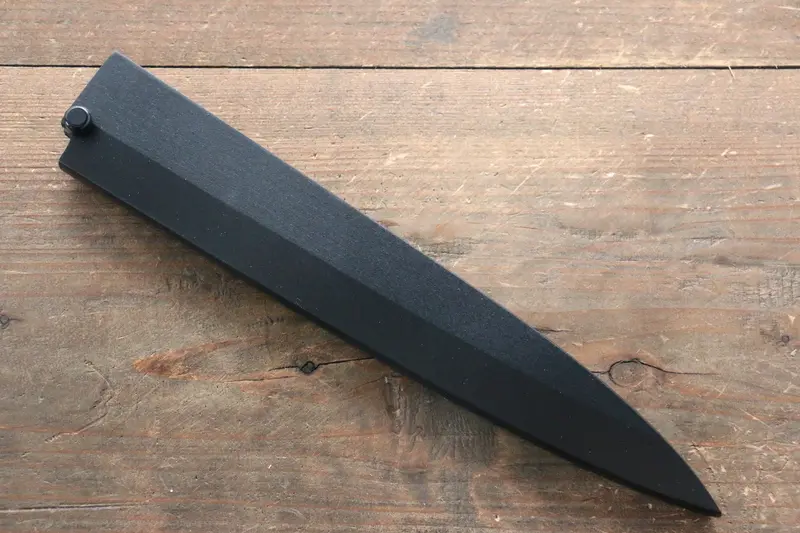 Black Saya Sheath For 210Mm Yanagiba Knife – Plywood Pin Fastening 1