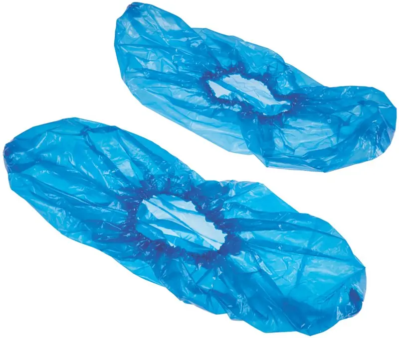 Blue Disposable Shoe Covers – One-Size-Fits-All, Pack Of 100 1