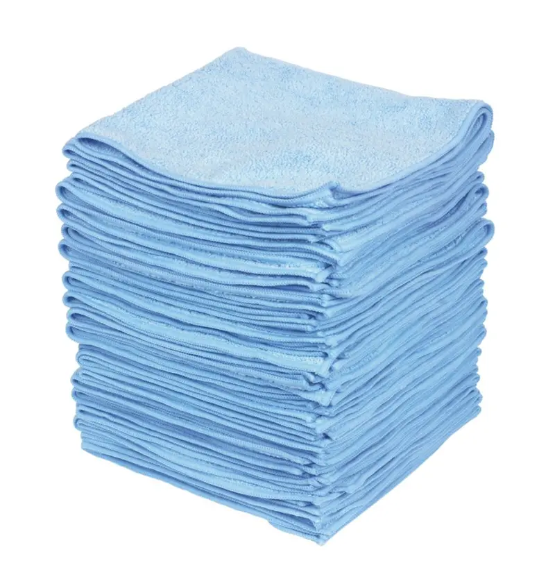 Blue Microfibre Cleaning Cloths – 380 X 380 Mm, 50-Piece Set 1