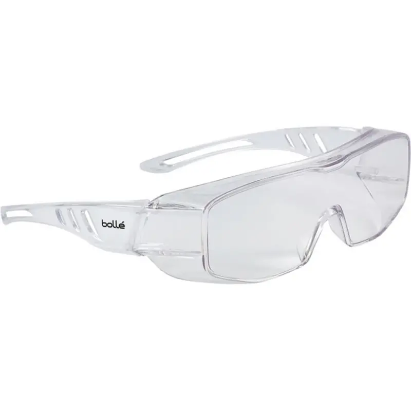 Bolle Overlight Clear Lens Oversized Safety Glasses – Large Fit 1