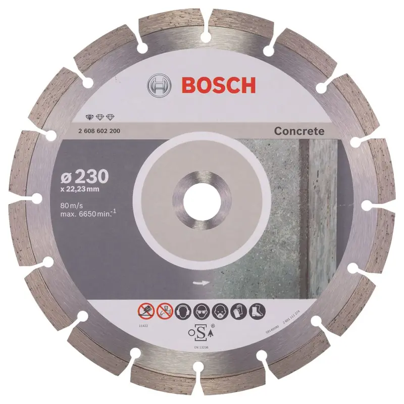 Bosch 230Mm X 22.23Mm Diamond Masonry Cutting Disc 1