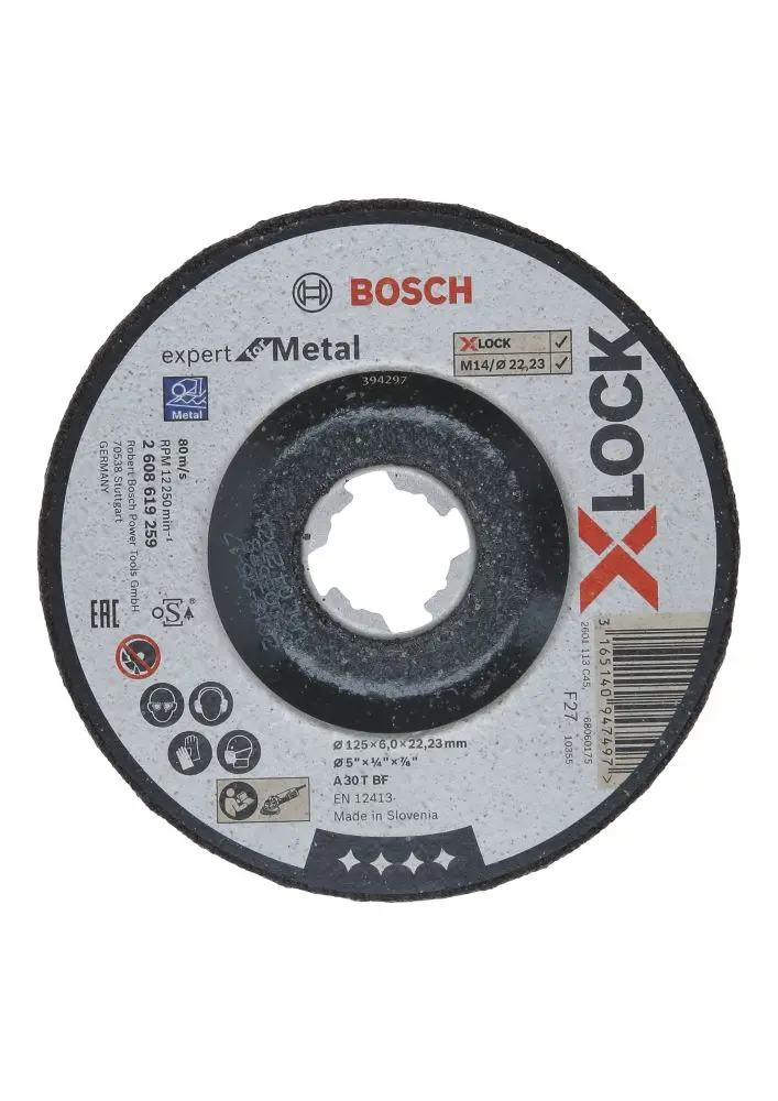Bosch Expert Metal Grinding Disc – 125Mm (5") With 22.23Mm Arbor 1