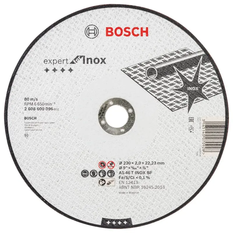Bosch Expert Stainless Steel Inox Cutting Disc – 230Mm (9") X 2Mm Thickness 1