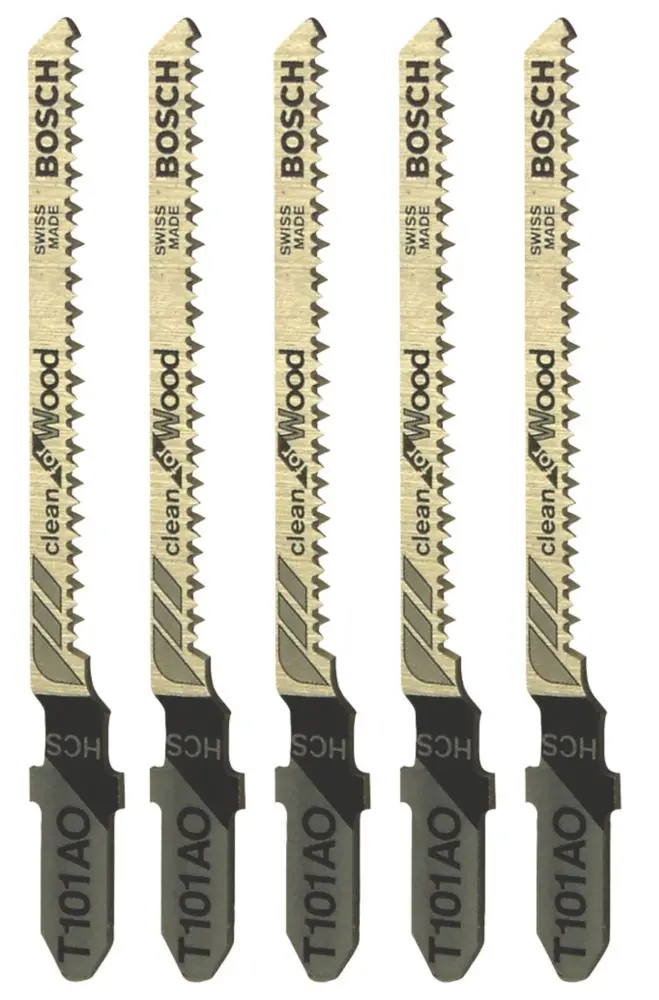 Bosch T101Ao 83Mm Jigsaw Blades For Softwood & Plywood – 5-Pack 1
