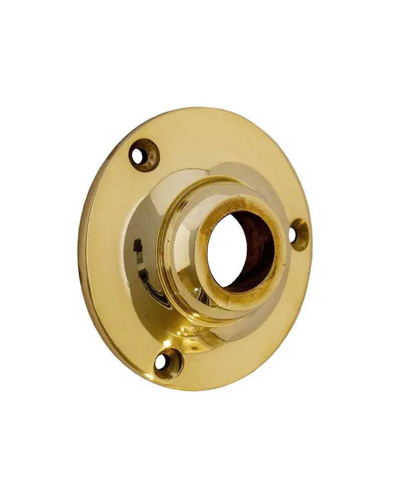 Brass Deep Rosette Backplate – For Door Knob Mounting 1
