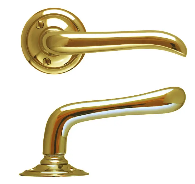 Brass Door Handle – Låsbolaget Model 647 1